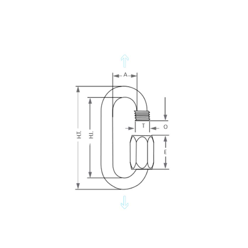 Maillon Rapide (zinc-plated steel)