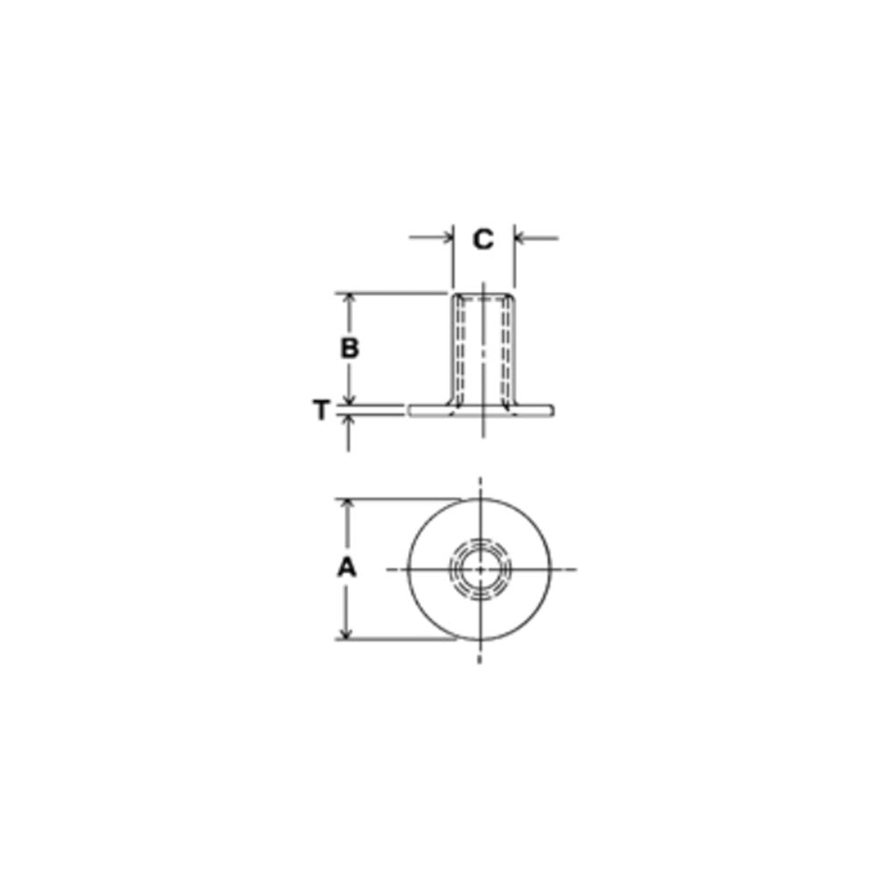 Outdoor T-Nut (stainless steel) - 100 pcs.